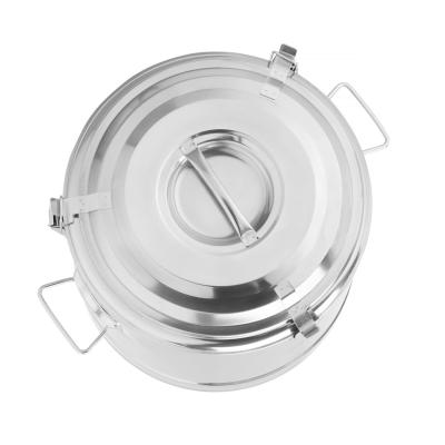 Termoska na přepravu potravin, HENDI, Kitchen Line, 19L, Stříbrná, ⌀350x(H)400mm | 708088